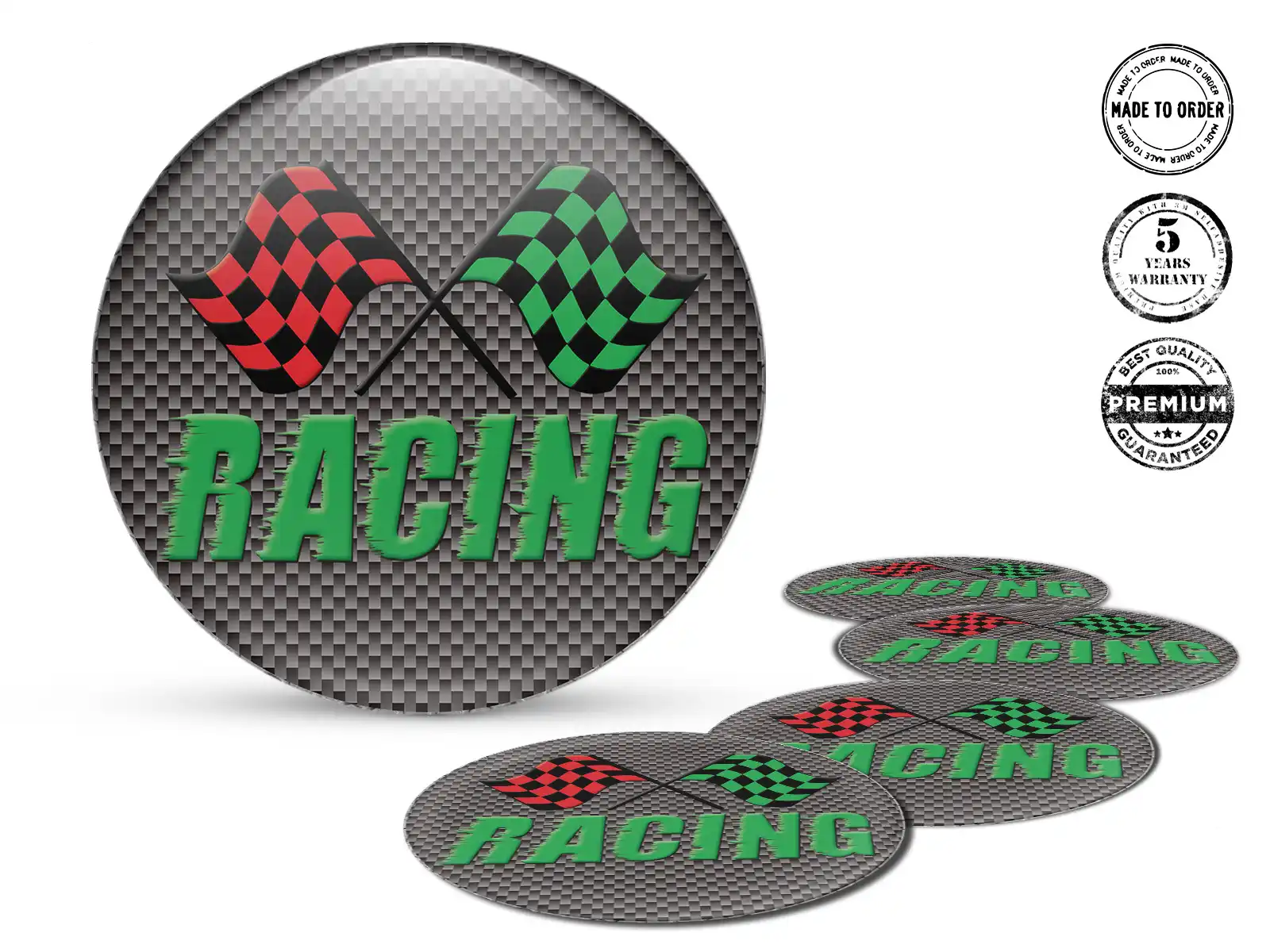 Pegatina en Aros Logo Racing Cúpula Limitada